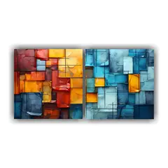 GENERICO - Pinturas Decorativas Con Vibrantes Colores Y 120x60 Cm