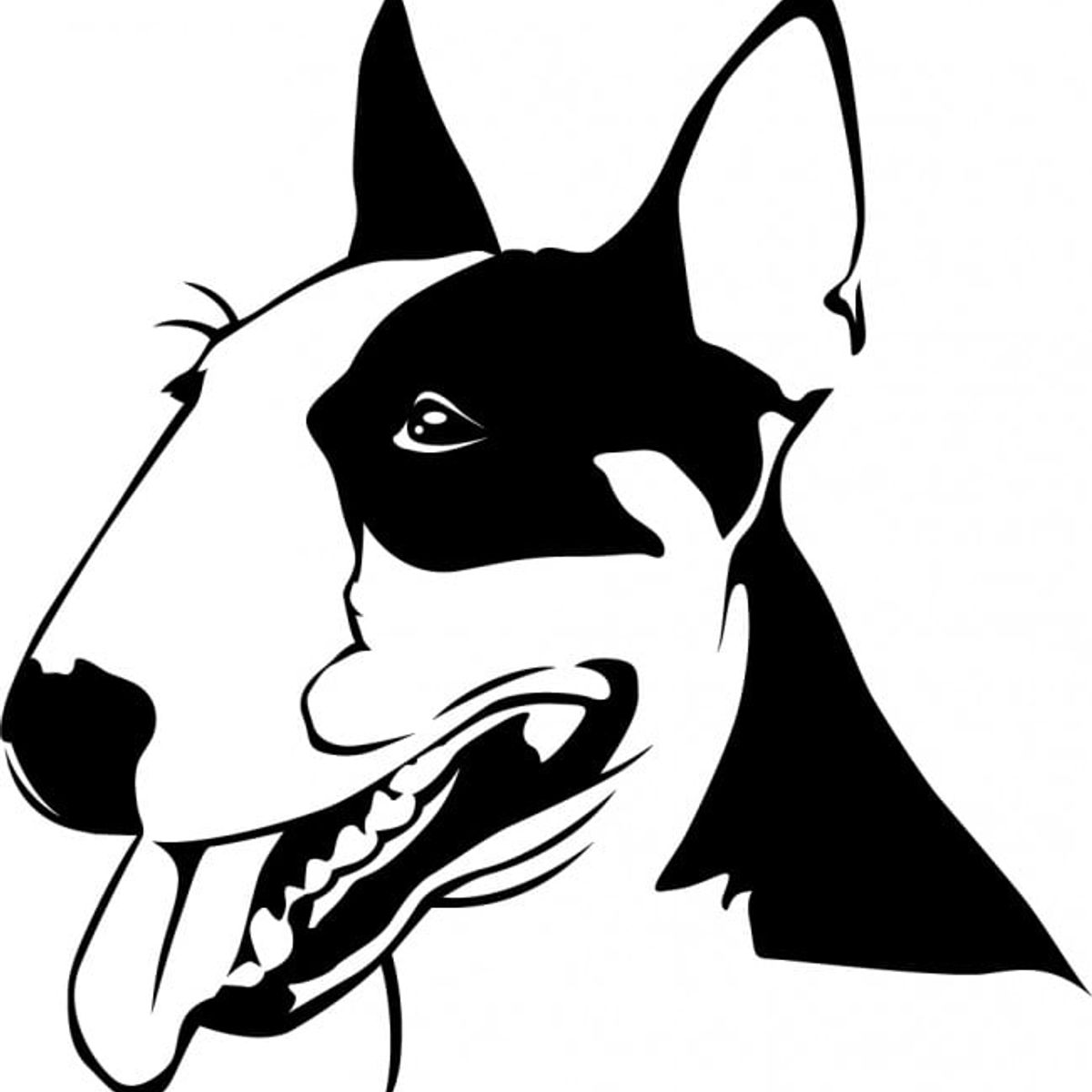 GENERICO - Decomural Bull Terrier Dog Pets Animals WS-17594