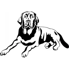 GENERICO - Decomural Labrador Dog Canine Animals WS-17595