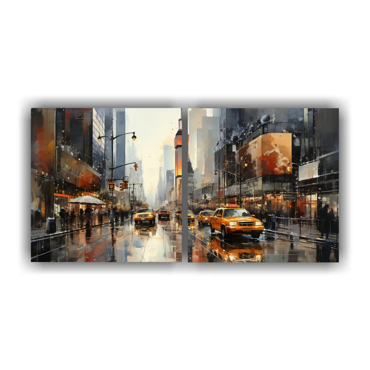 GENERICO - Pinturas Modernas De Nueva York En Colores 120x60 Cm