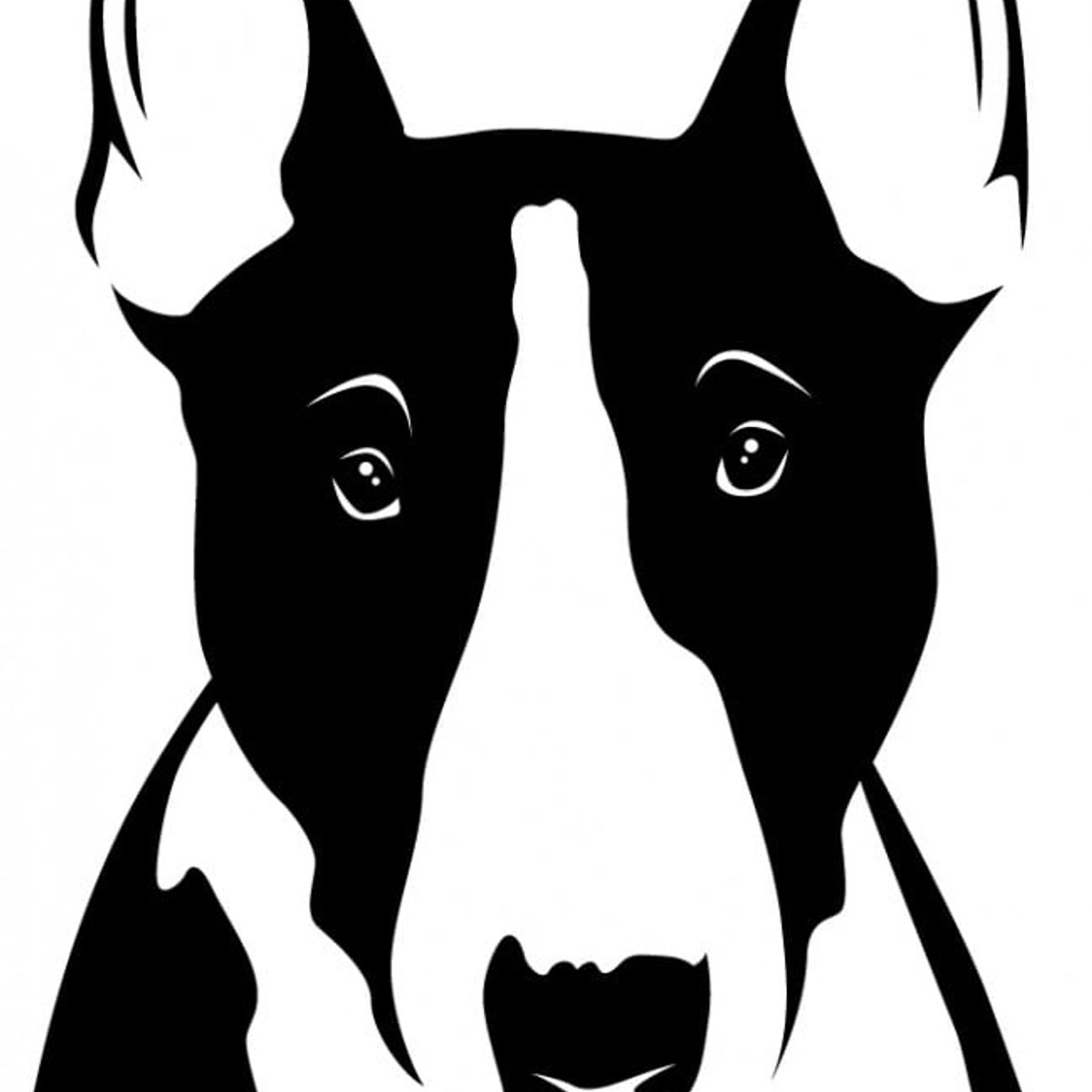 GENERICO - Decomural Bull Terrier Dog Animals Pets WS-17602