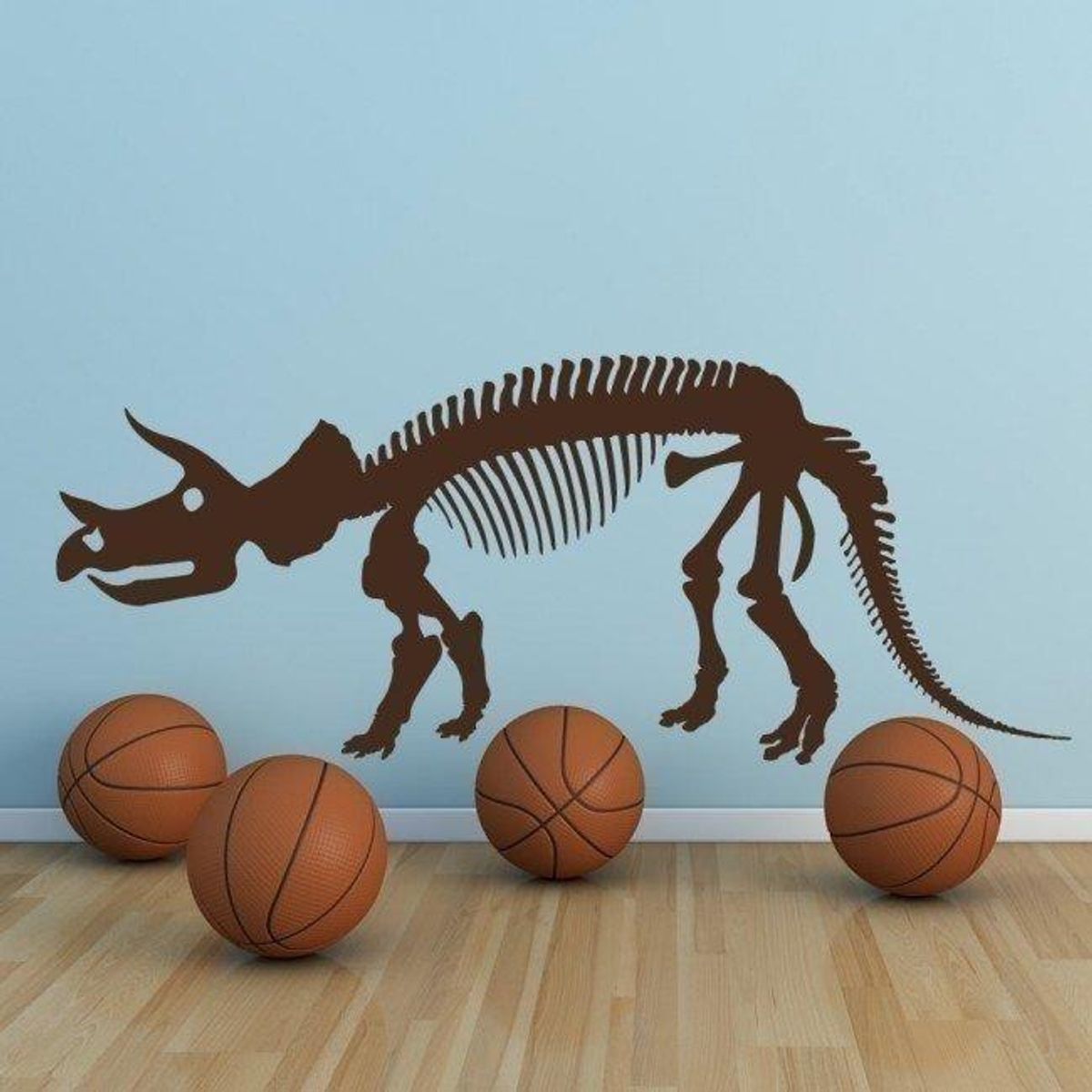 GENERICO - Decomural Triceratops Skeleton Dinosaur Fossil WS-17606