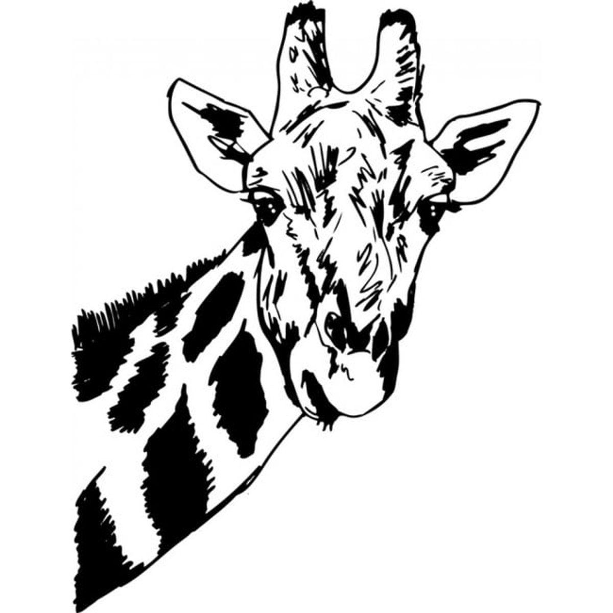 GENERICO - Decomural Giraffe Head Safari Wild Animals WS-17625