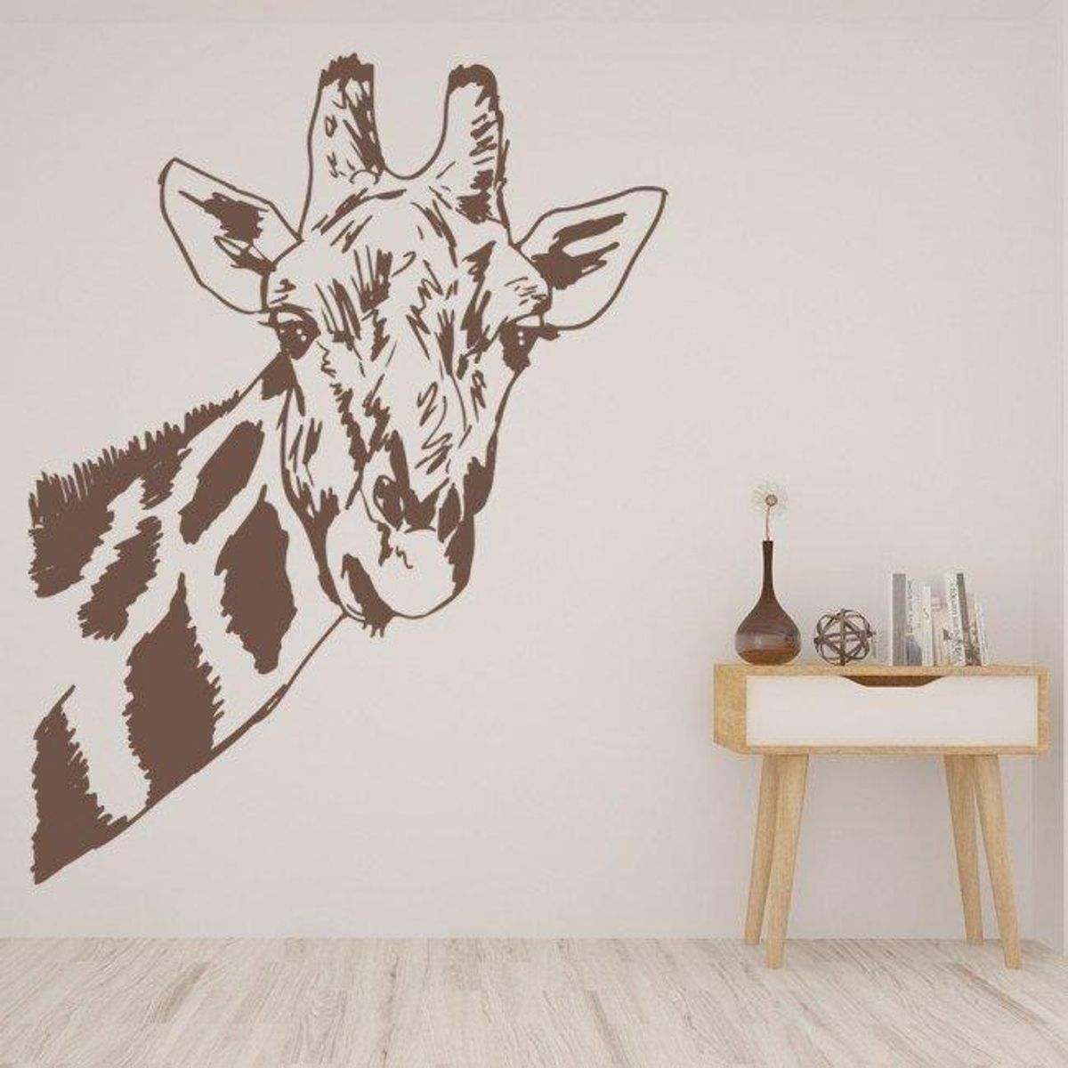 GENERICO - Decomural Giraffe Head Safari Wild Animals WS-17625