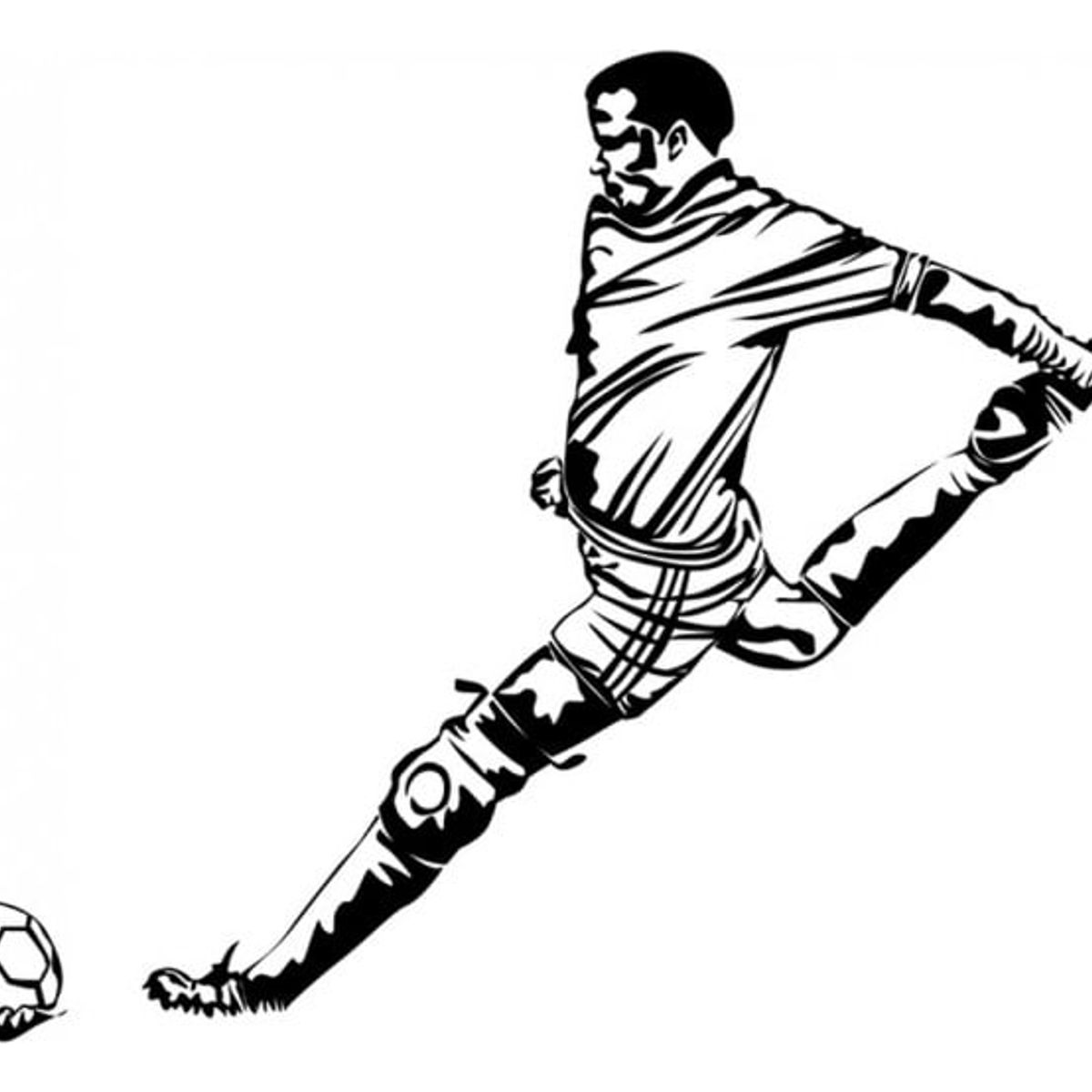 GENERICO - Decomural Football Goal Footballer Sports WS-17632