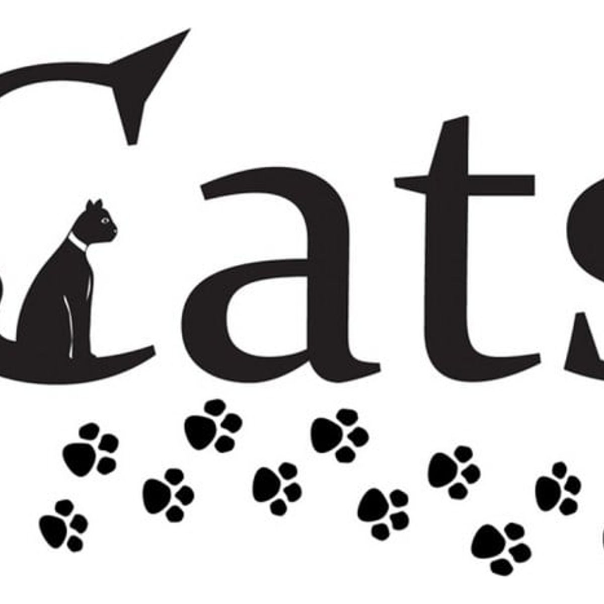 GENERICO - Decomural Cats Paw Prints Animals WS-17637