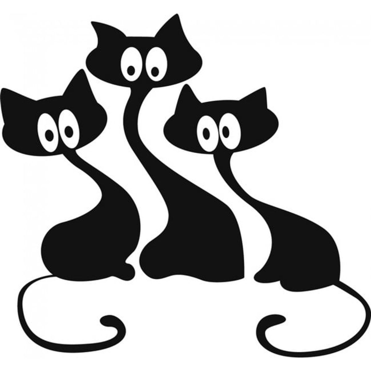 GENERICO - Decomural Cartoon Cats House Cats WS-17641