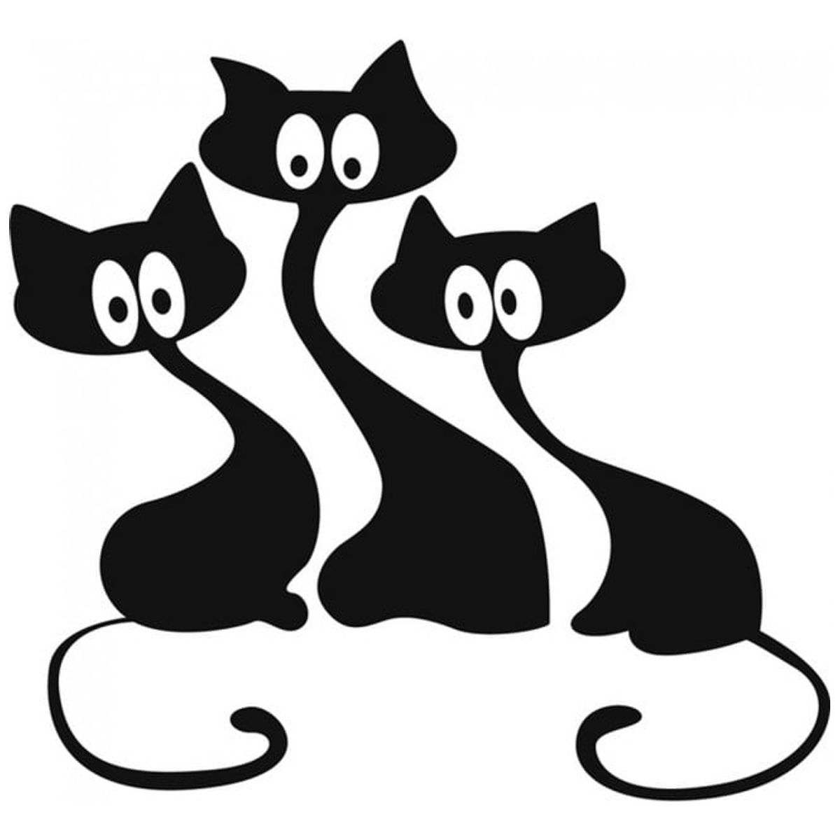 GENERICO - Decomural Cartoon Cats House Cats WS-17641