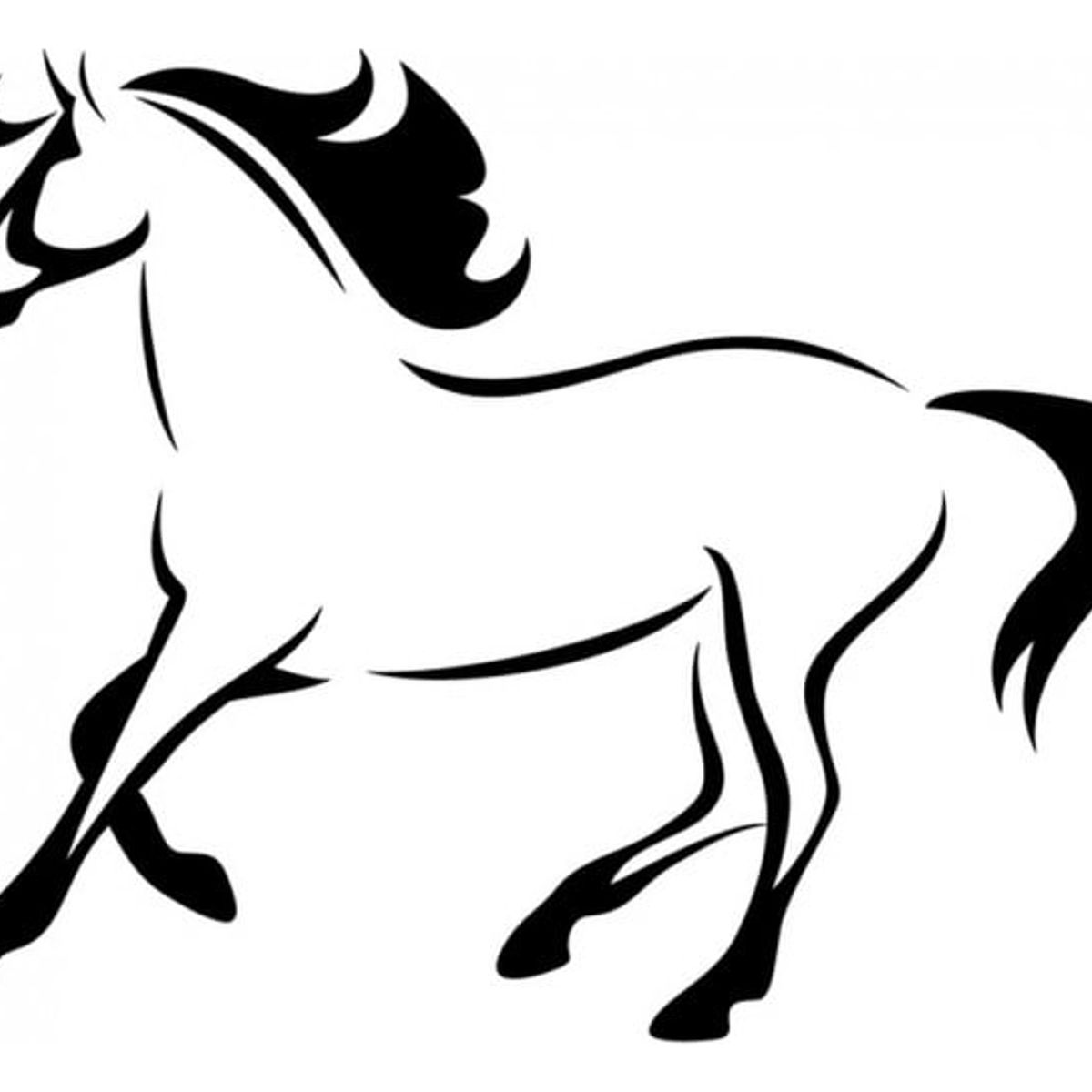 GENERICO - Decomural Running Horse Farm Animals WS-17650