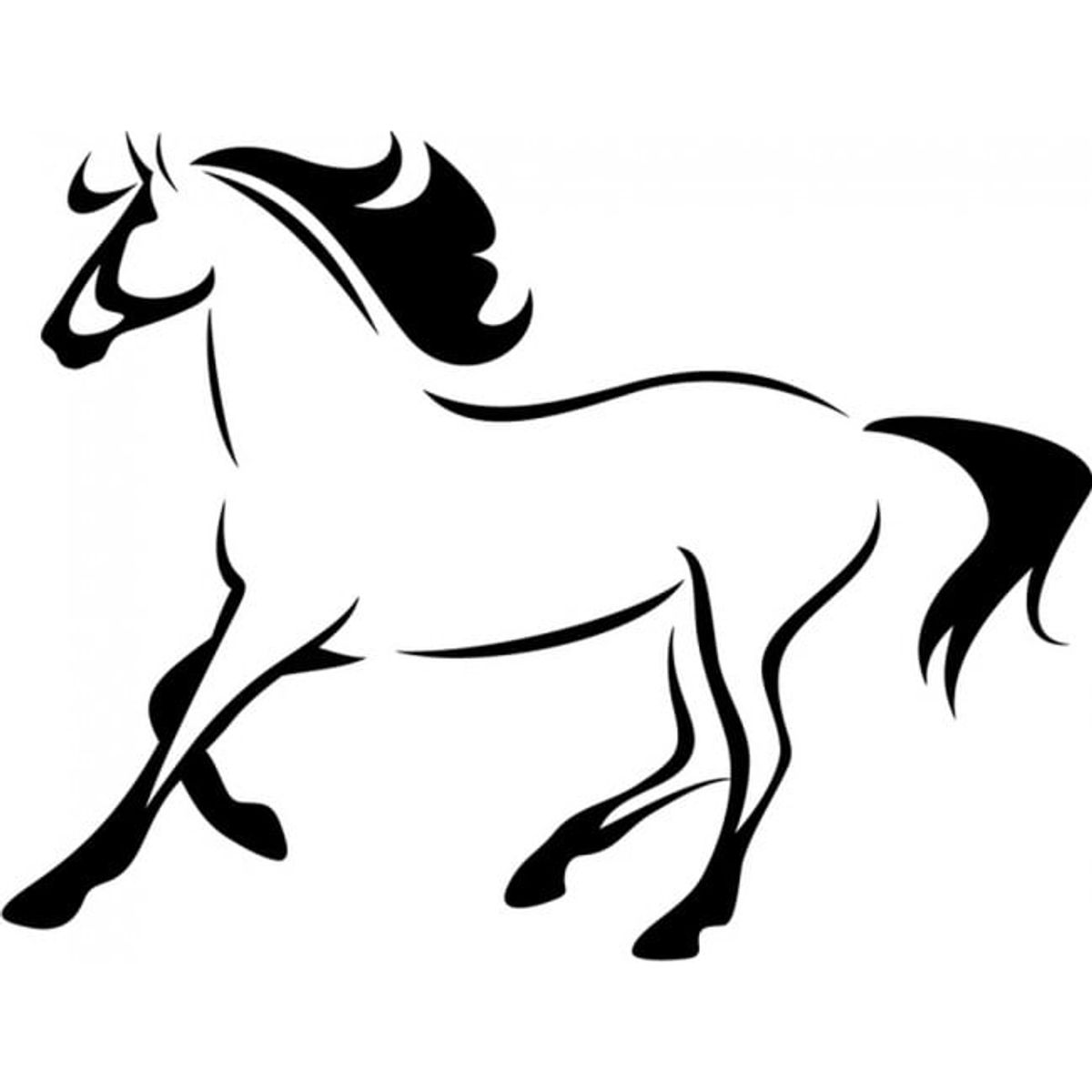 GENERICO - Decomural Running Horse Farm Animals WS-17650