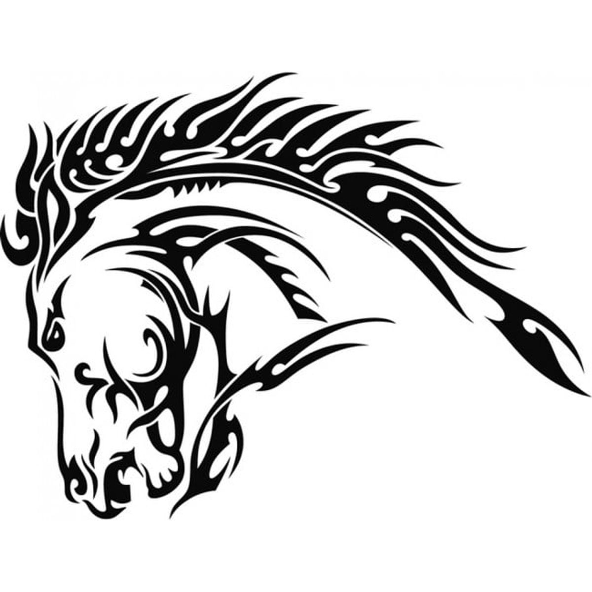 GENERICO - Decomural Tribal Stallion Horse WS-17654