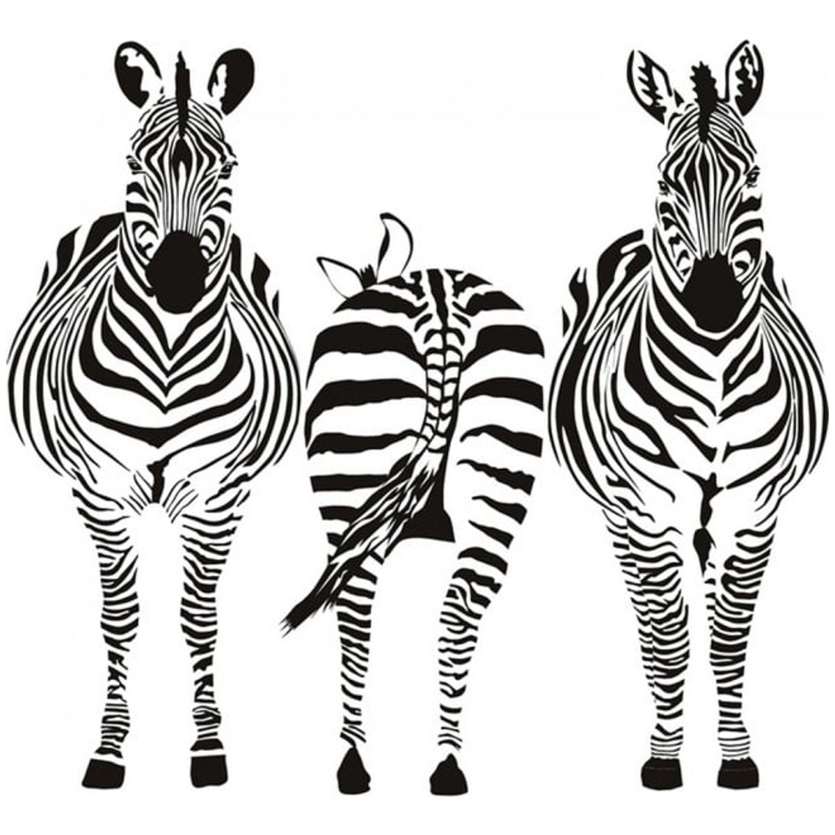 GENERICO - Decomural Group Zebra Safari Animals WS-17659