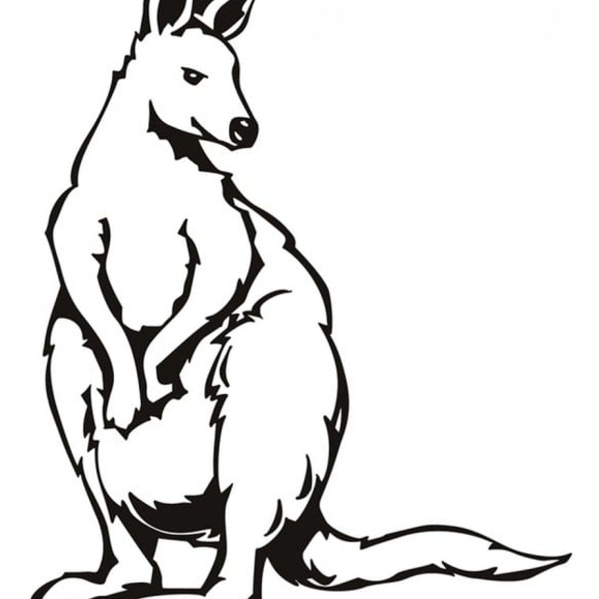 GENERICO - Decomural Sitting Kangaroo Wild Animals WS-17671