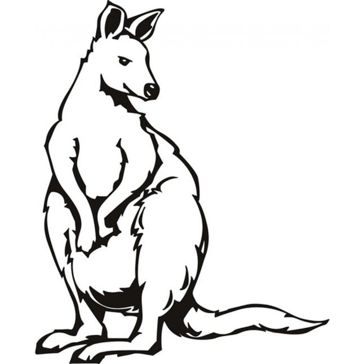 GENERICO - Decomural Sitting Kangaroo Wild Animals WS-17671
