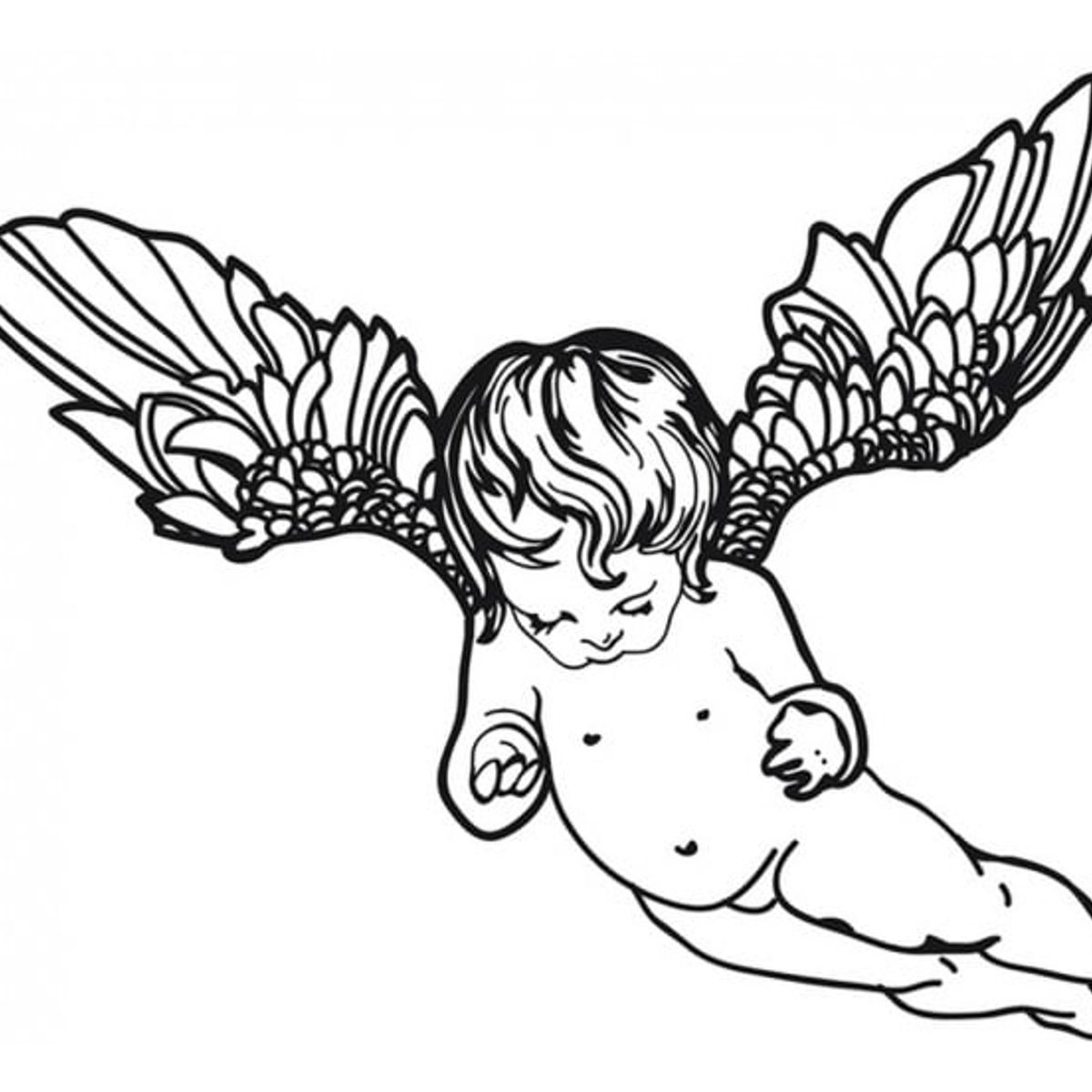 GENERICO - Decomural Flying Cherub Angel WS-17685