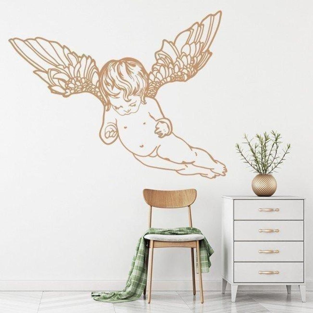 GENERICO - Decomural Flying Cherub Angel WS-17685