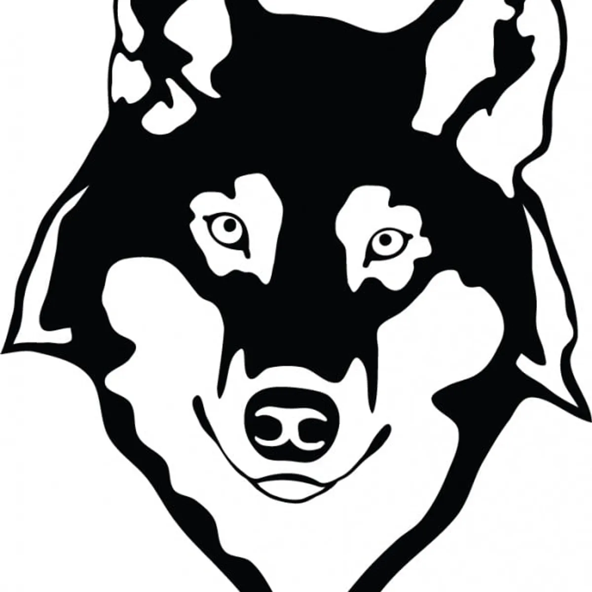 GENERICO - Decomural Wolf Head Wild Animals WS-17686