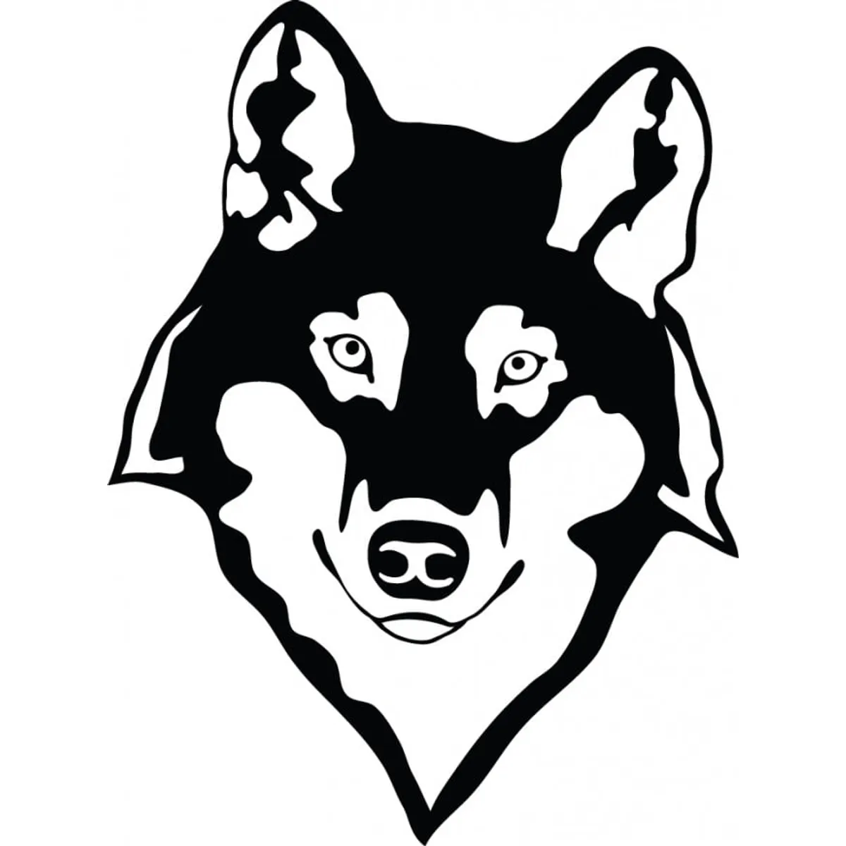 GENERICO - Decomural Wolf Head Wild Animals WS-17686