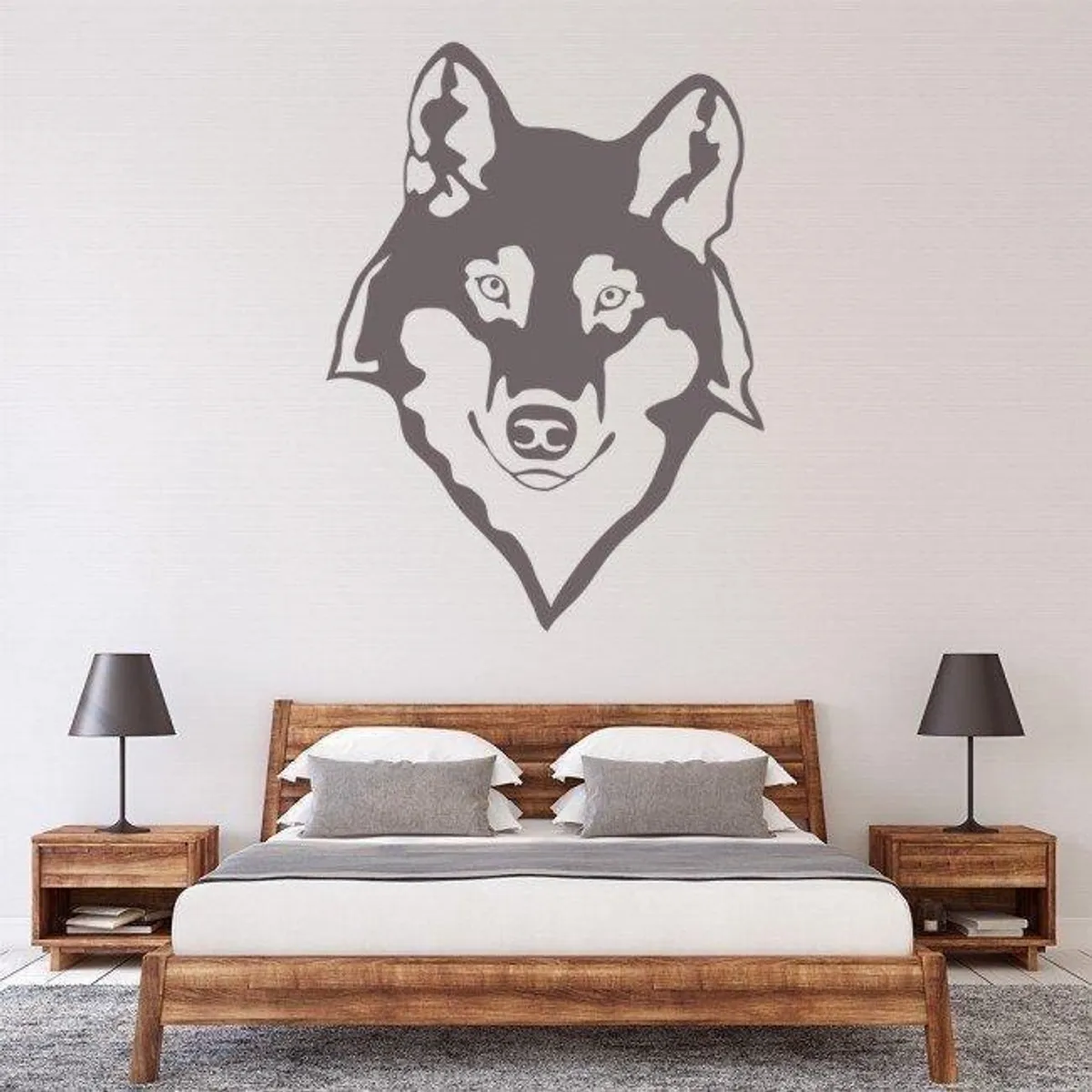 GENERICO - Decomural Wolf Head Wild Animals WS-17686