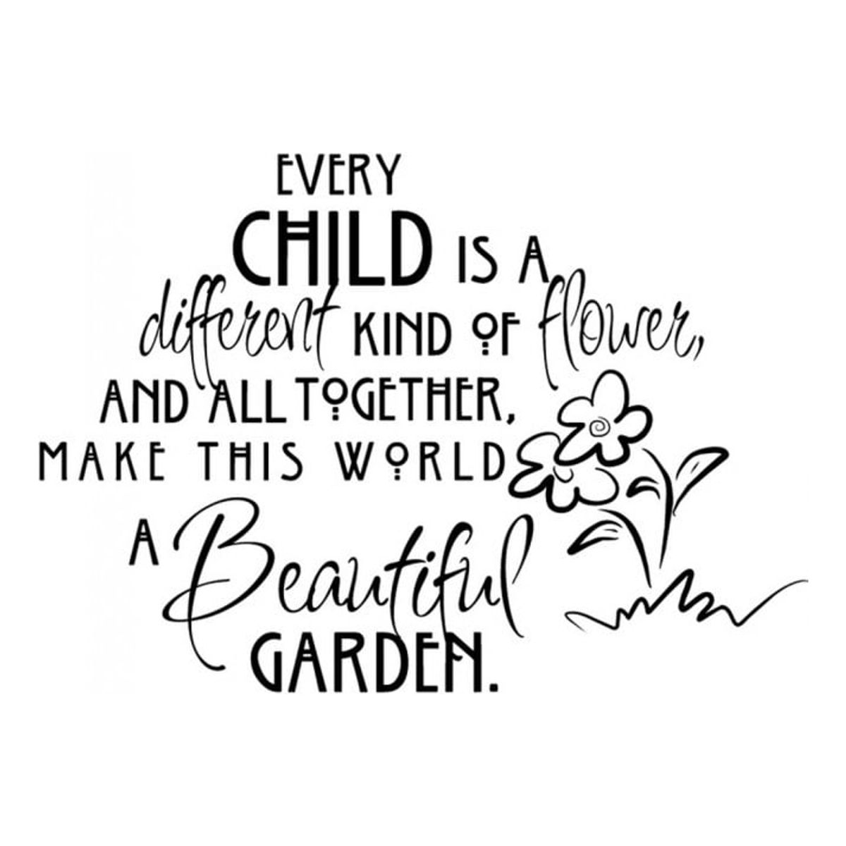 GENERICO - Decomural Beautiful Garden Nursery WS-17690