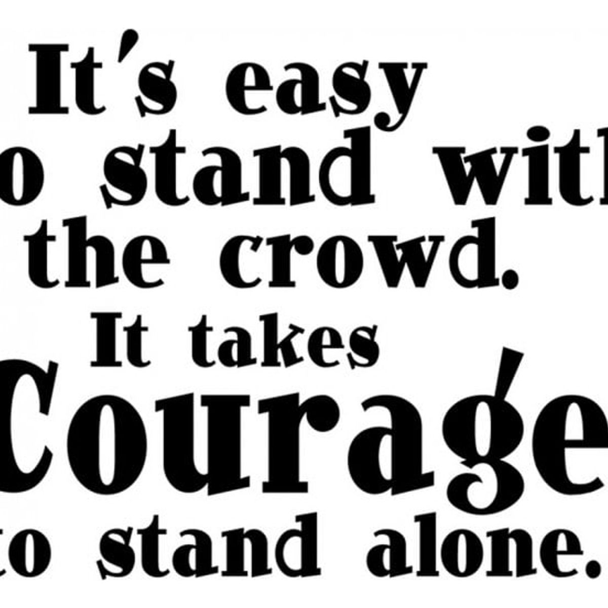 GENERICO - Decomural Courage Inspirational WS-17699