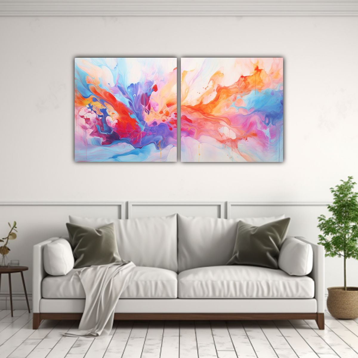 GENERICO - Pinturas Decorativas Modernas De Estallido De 140x70 Cm