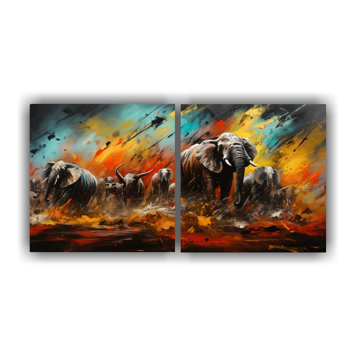 GENERICO - Cuadro Decorativo Temática Expresión De La 140x70 Cm