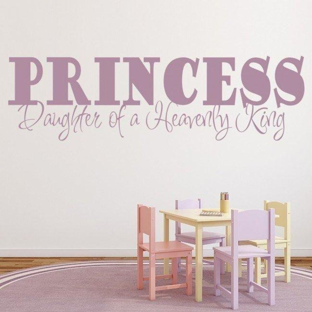 GENERICO - Decomural Princess Daughter Of A King Bible Verse WS-17705