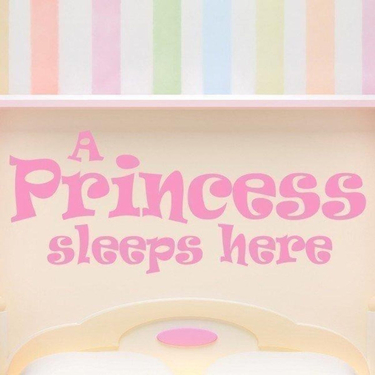 GENERICO - Decomural A Princess Sleeps Here Girls Nursery WS-17715