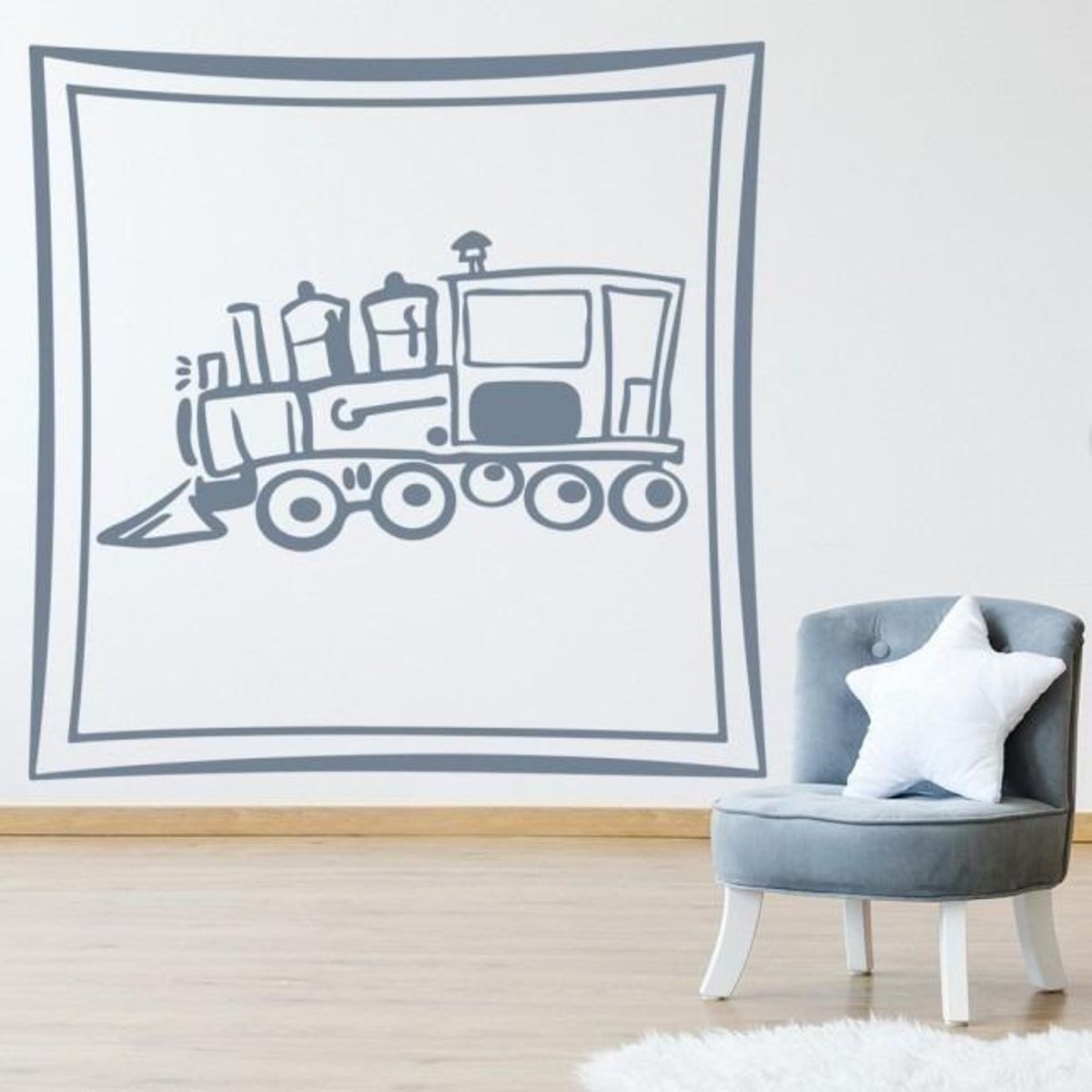 GENERICO - Decomural Train Picture Frame WS-17745