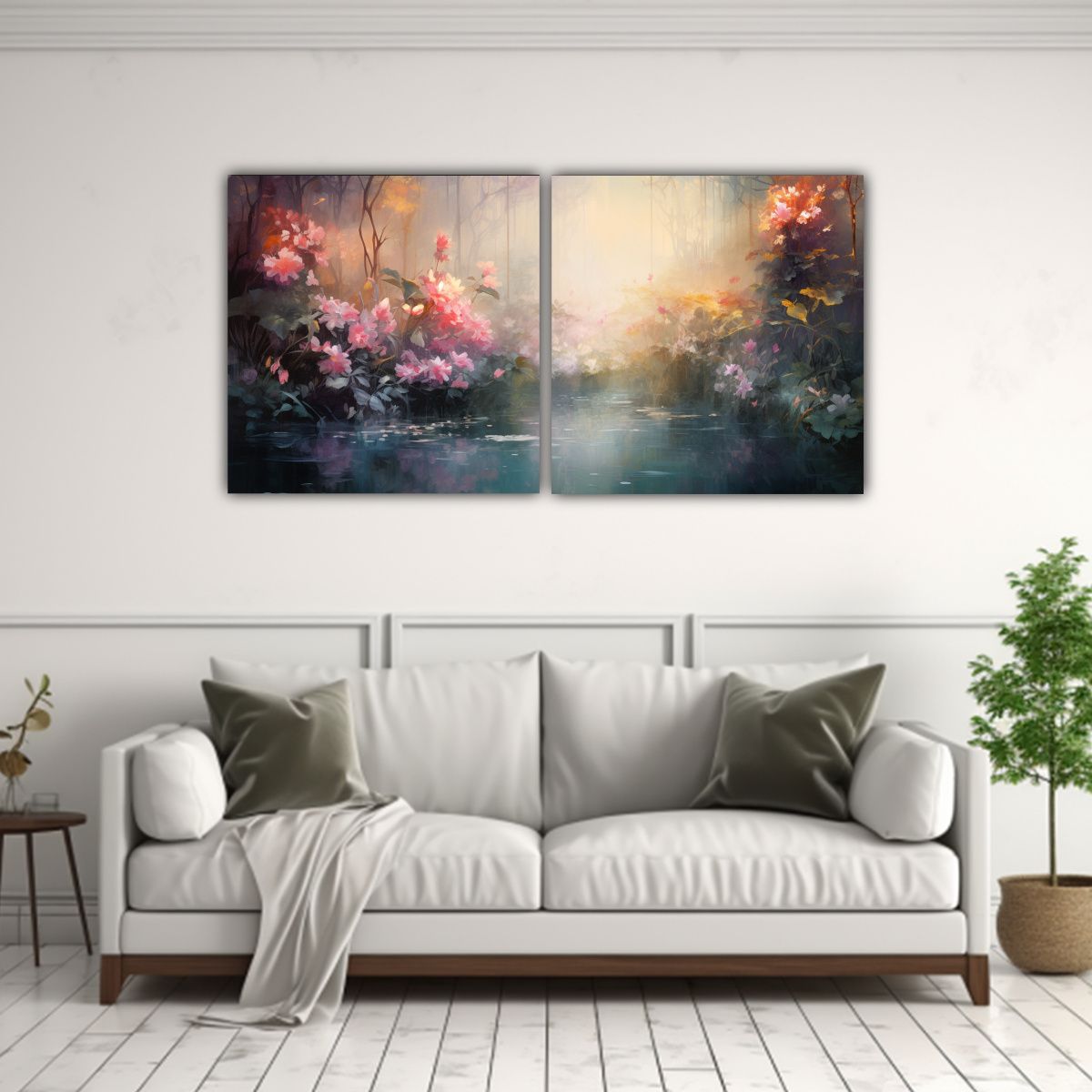 GENERICO - Arte De Pared Tonos Armonía Jardín Tranquilo 120x60 Cm