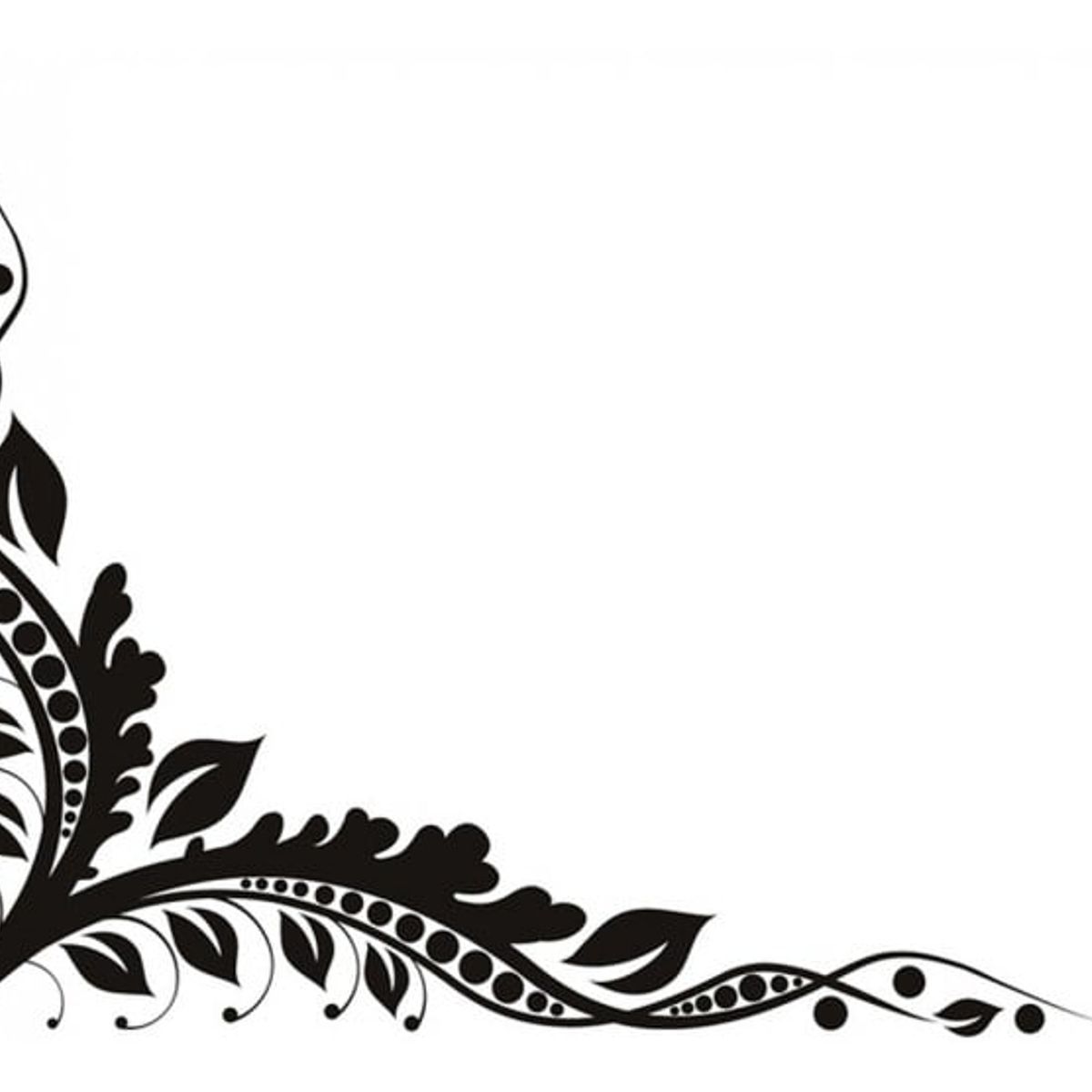 GENERICO - Decomural Intricate Vines Floral Corner WS-17766