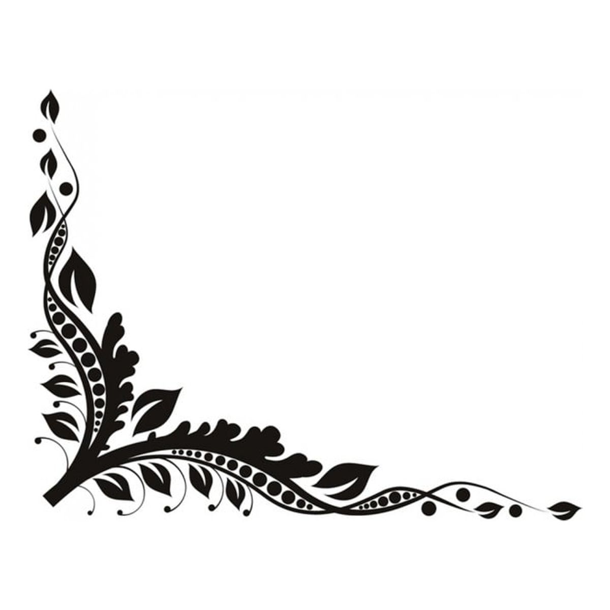 GENERICO - Decomural Intricate Vines Floral Corner WS-17766