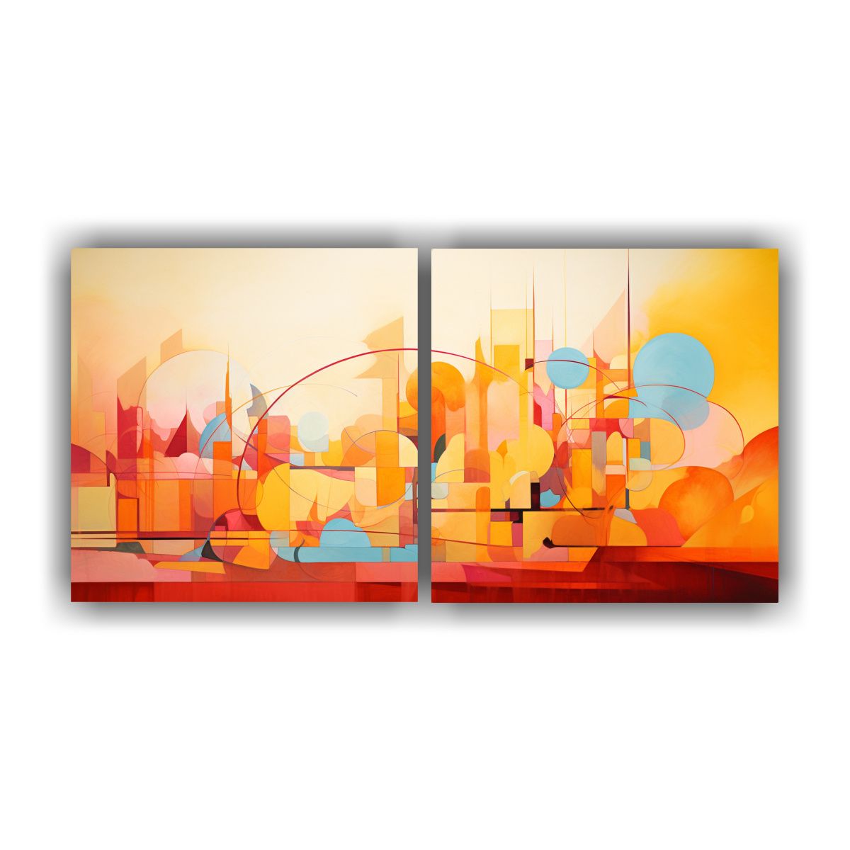 GENERICO - Artes De Pared Abstracción Verano Capturado 140x70 Cm