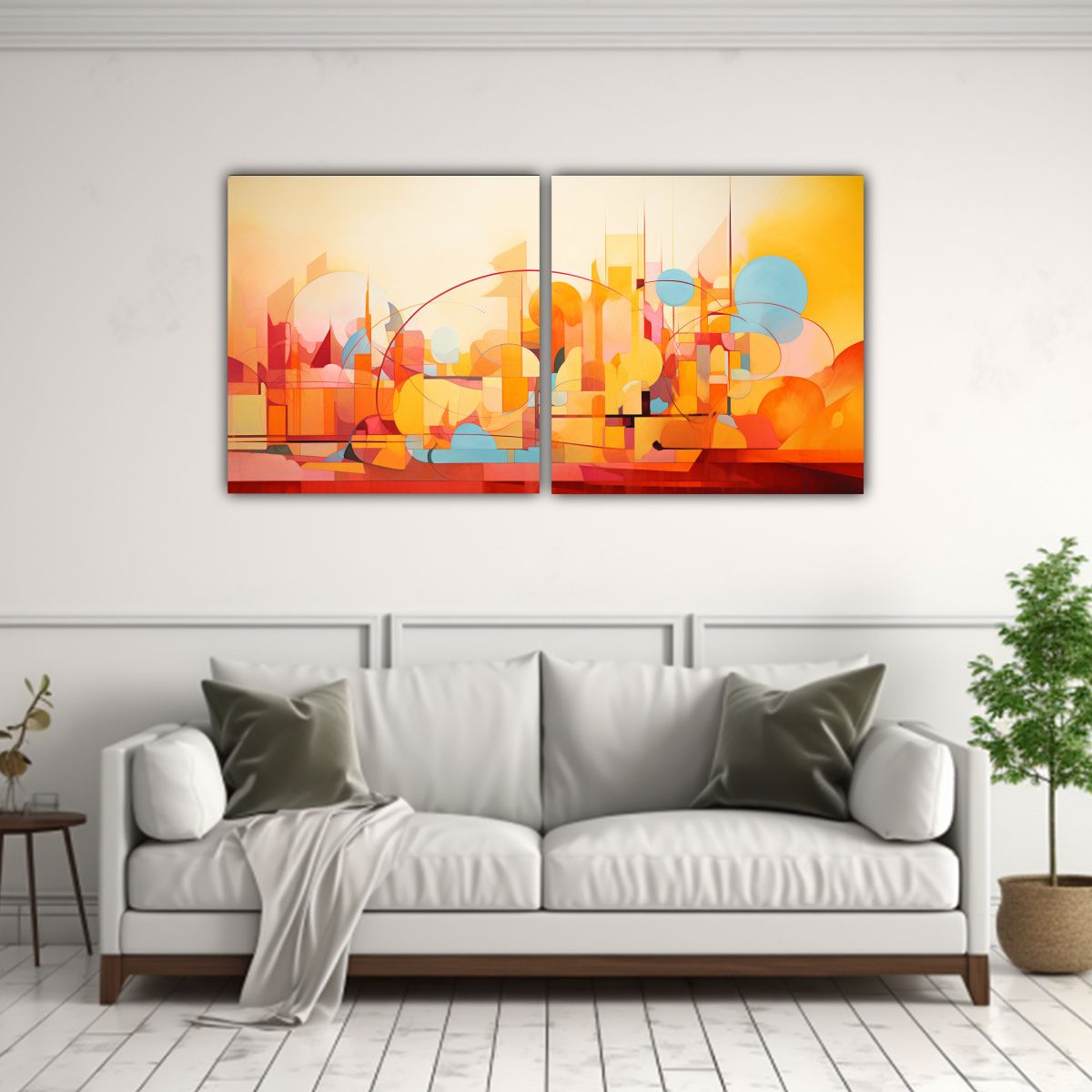 GENERICO - Artes De Pared Abstracción Verano Capturado 140x70 Cm