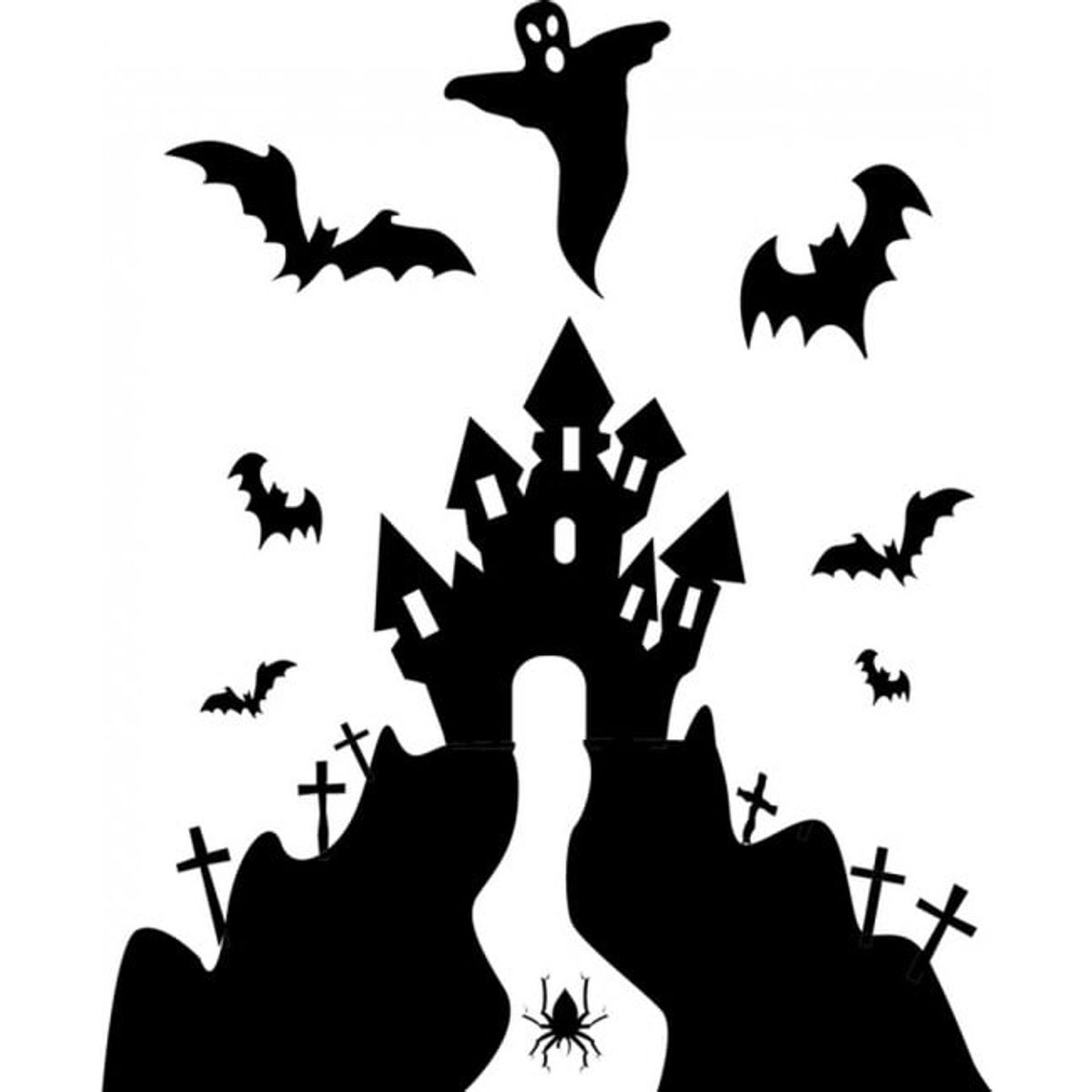 GENERICO - Decomural Haunted House Ghosts Halloween WS-17800