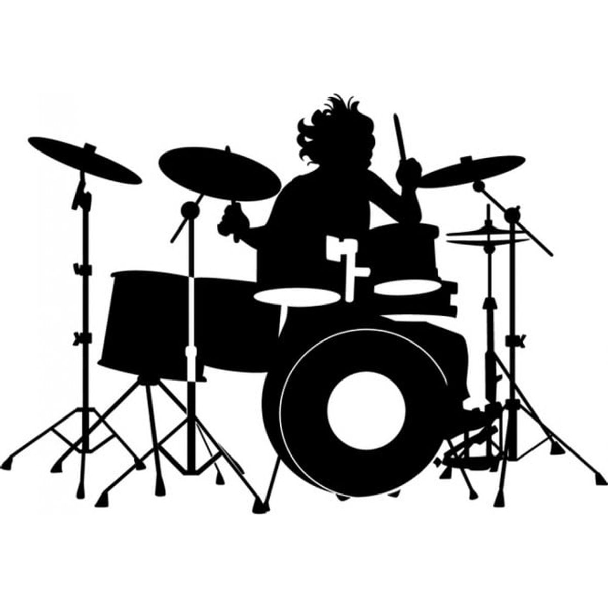 GENERICO - Decomural Drum Set Rock Band Music WS-17809