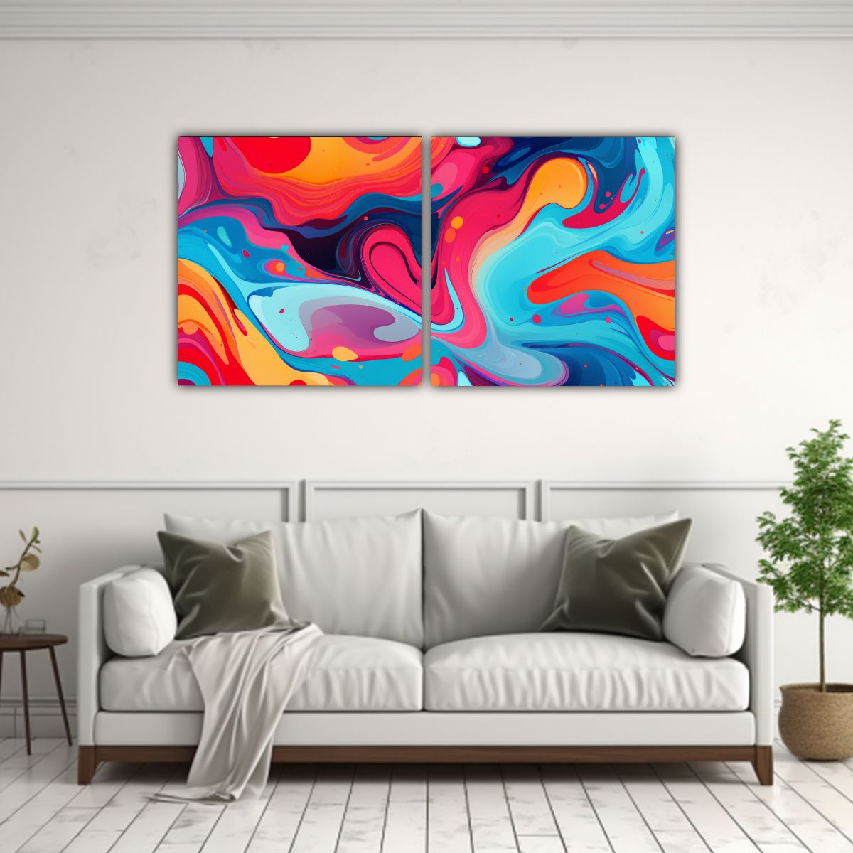 GENERICO - Arte Callejero Abstracto Pintado A Mano 120x60 Cm