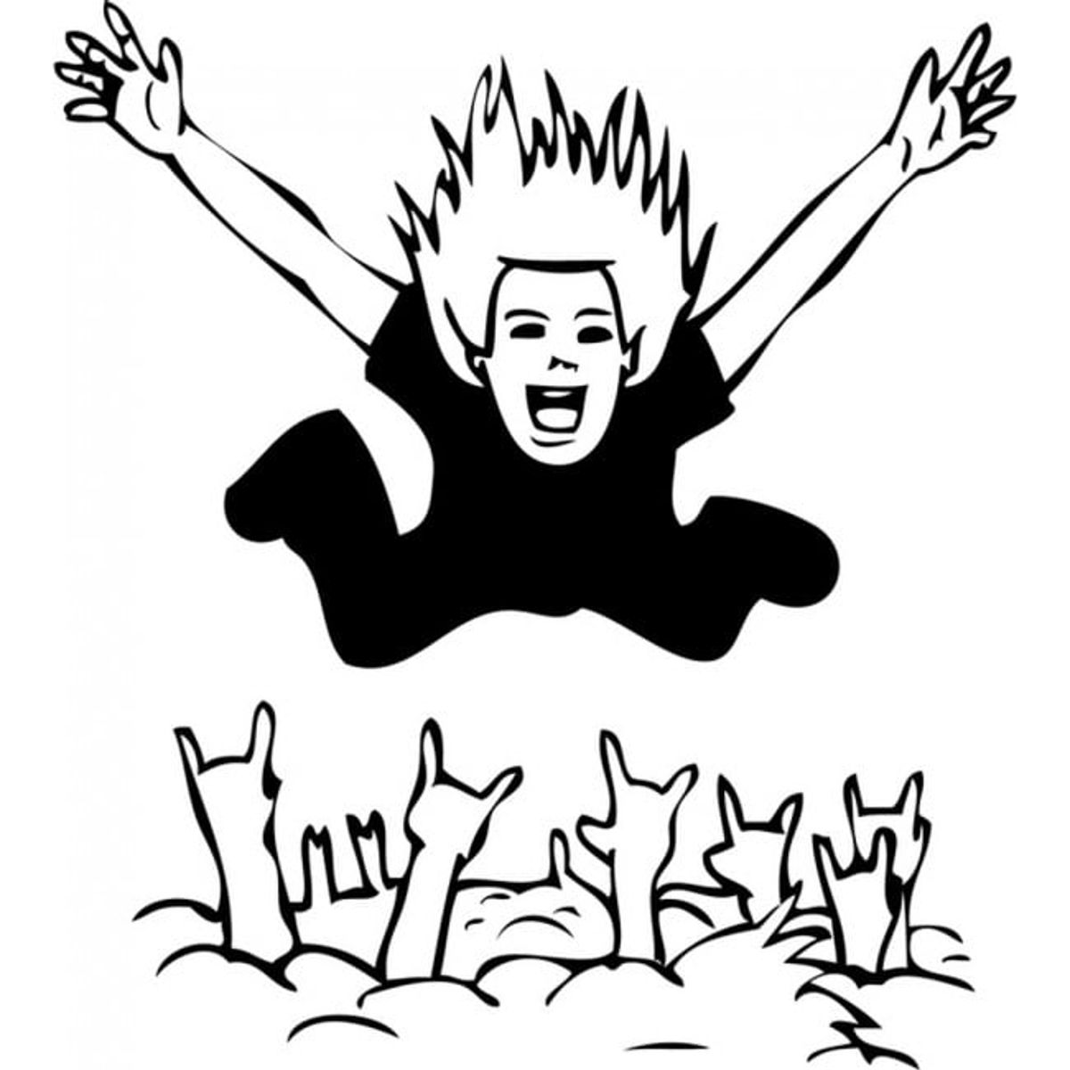 GENERICO - Decomural Crowd Surf Rock Star WS-17820