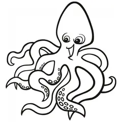 GENERICO - Decomural Happy Octopus Under The Sea WS-19001
