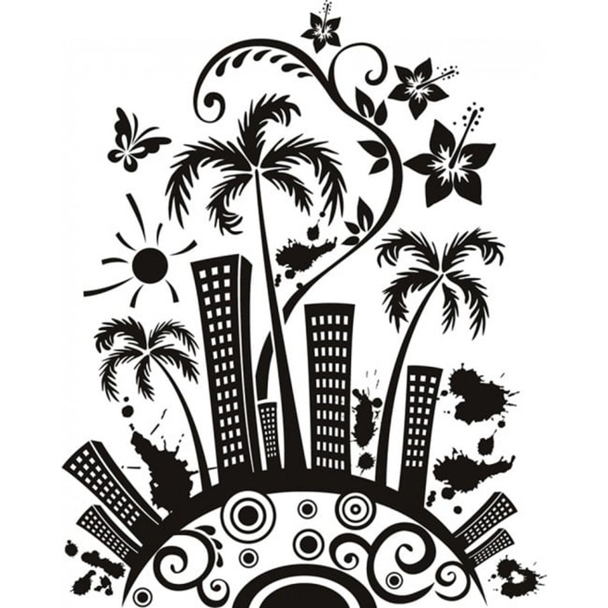 GENERICO - Decomural Funky City Sunshine WS-19011