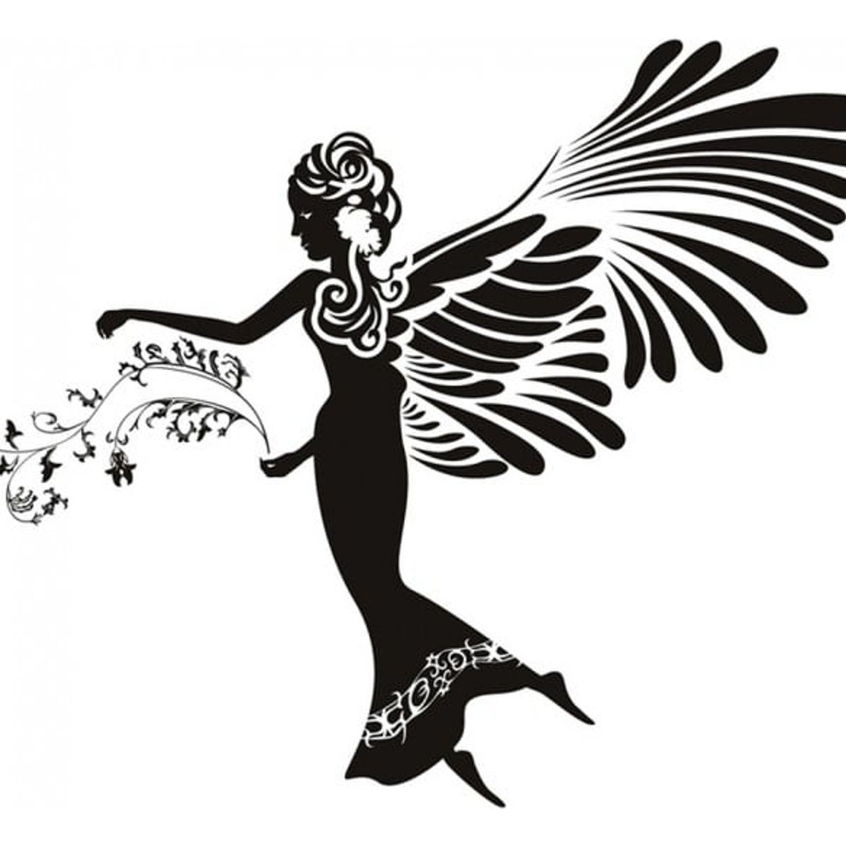 GENERICO - Decomural Angel Flowers WS-17829