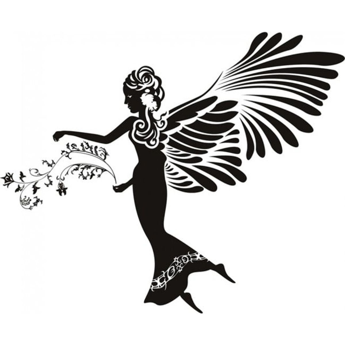 GENERICO - Decomural Angel Flowers WS-17829