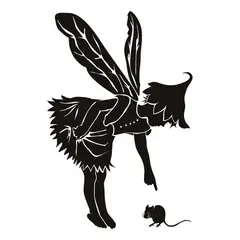 GENERICO - Decomural Fairy With Mouse Fantasy Princess WS-17836