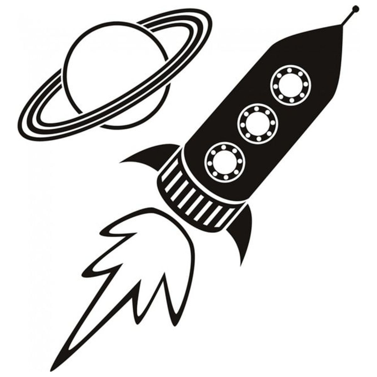 GENERICO - Decomural Rocket Planets Space WS-19016