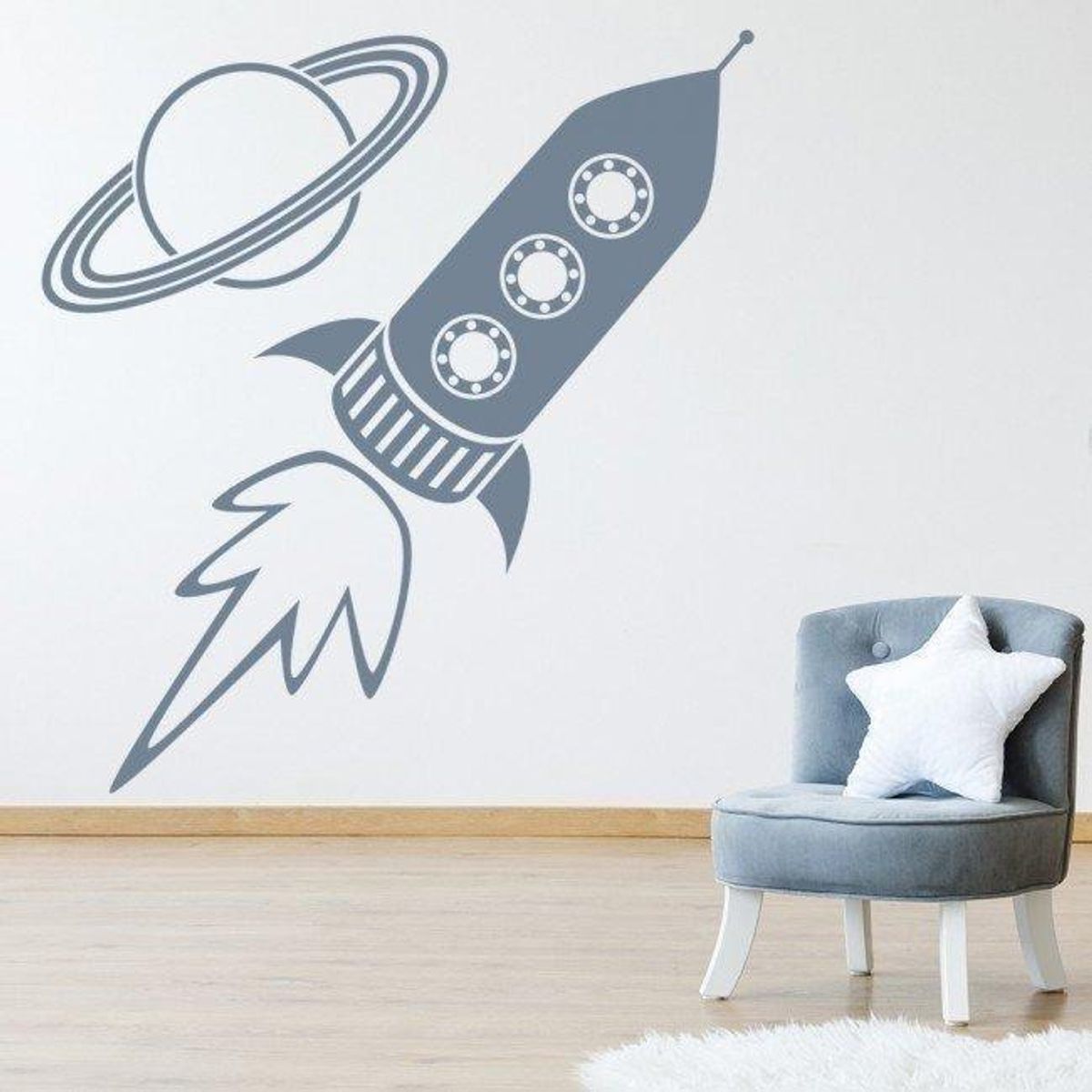GENERICO - Decomural Rocket Planets Space WS-19016