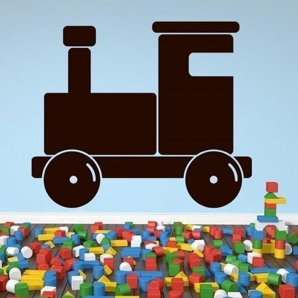 GENERICO - Decomural Train Childrens Nursery WS-19053