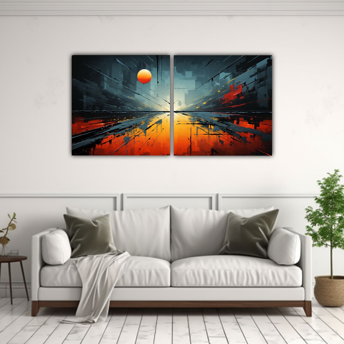 GENERICO - Dos Lienzos De Tela Horizontal Sensibilidad 140x70 Cm