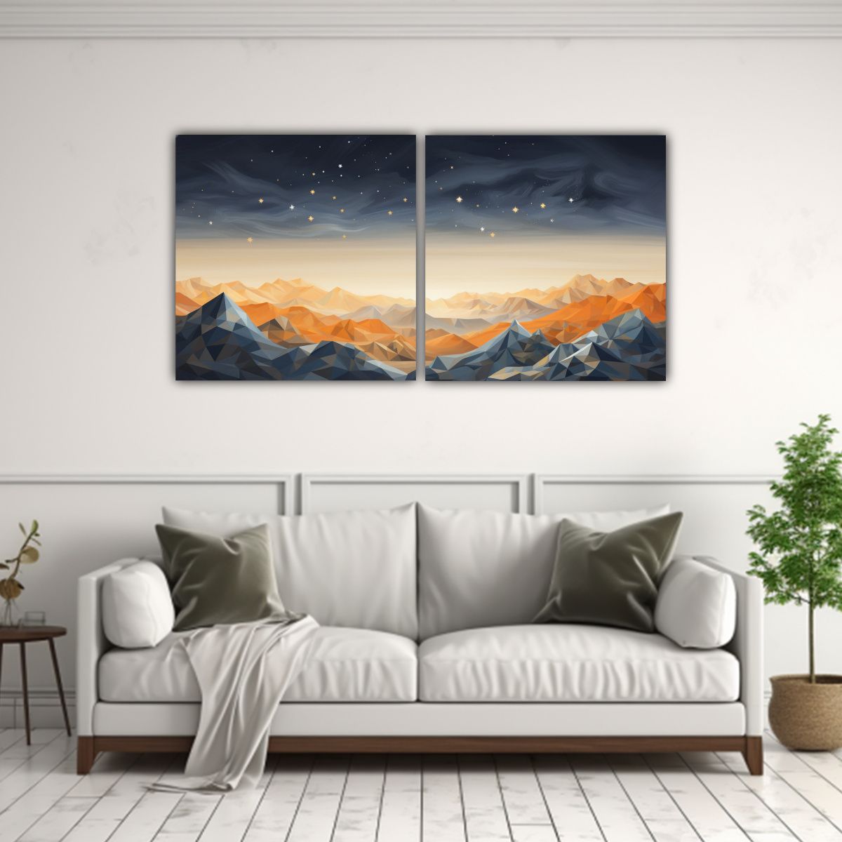 GENERICO - Pintura Decorativa Elegante Con Estilo Montaña 120x60 Cm