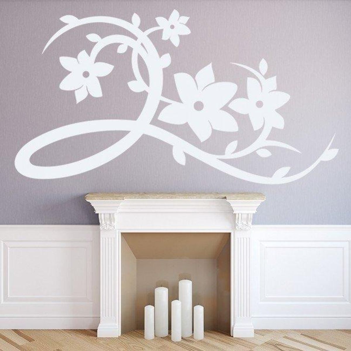 GENERICO - Decomural Vine Flower Floral Swirls WS-19100